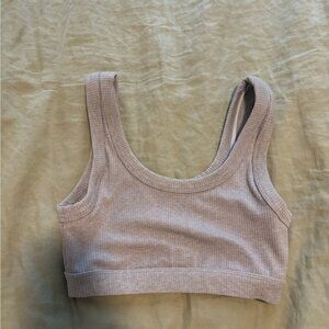 Alo yoga “wellness” bra in gray. Size small.